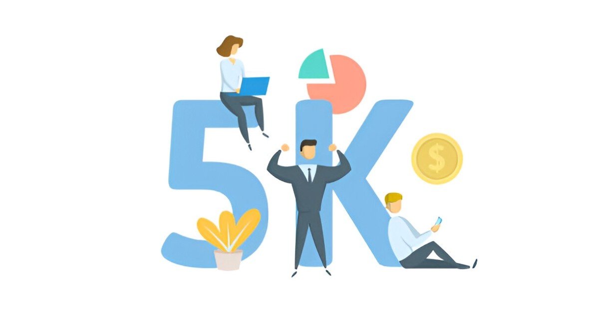 5k in a mutual fund is how much a year